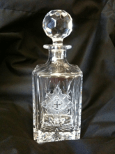 crystal whiskey decanter